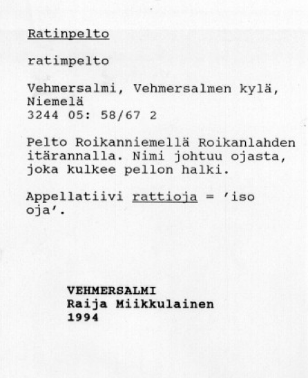 Paikannimet ja henkilönnimet - Suomen Kotiseutuliitto ry